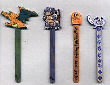 Here's a close-up of some of our book marks