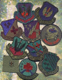 Air Force Squadron patches from Germany to Virginia