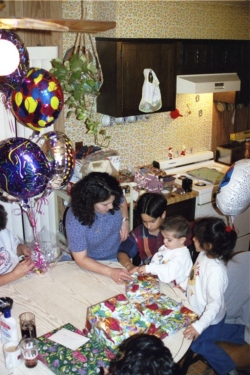 Everyone gets ready for Mikey's birthday, Dec 19, 1998