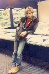 Bill as a roofer - 1986
