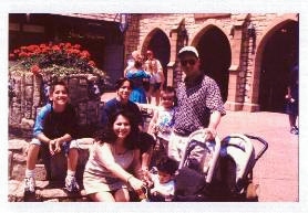 The Family at Busch Gardens in 1999